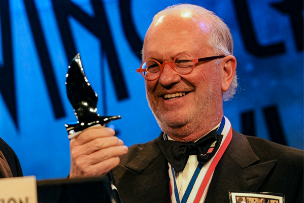 Robert with award
